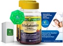 Melatonin 5Mg, 120 Gummi, Schlafunterstützung (2 Pack) mit Bundle Exclusive Better Ligth&Spring Guide