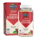 Garden of Life Liposomal Berberine and Chromium Picolinate for Already Healthy Blood Sugar, Glucose Metabolism and Cholesterol with Probiotics for Easy Digestion, Non GMO, Gluten Free, 30 Servings