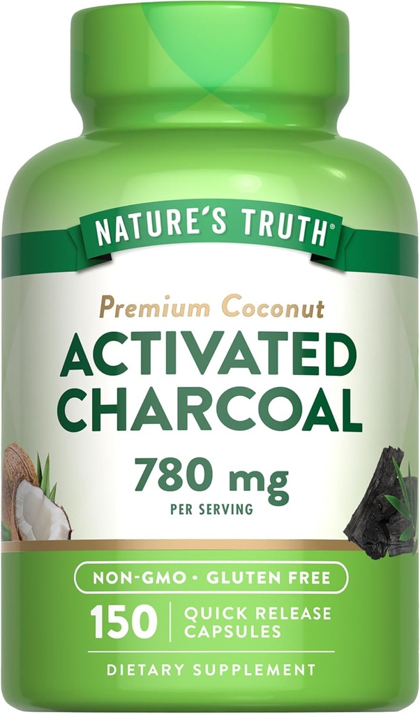 Nature's Truth Enabled Charcoal Capses 780 mg 