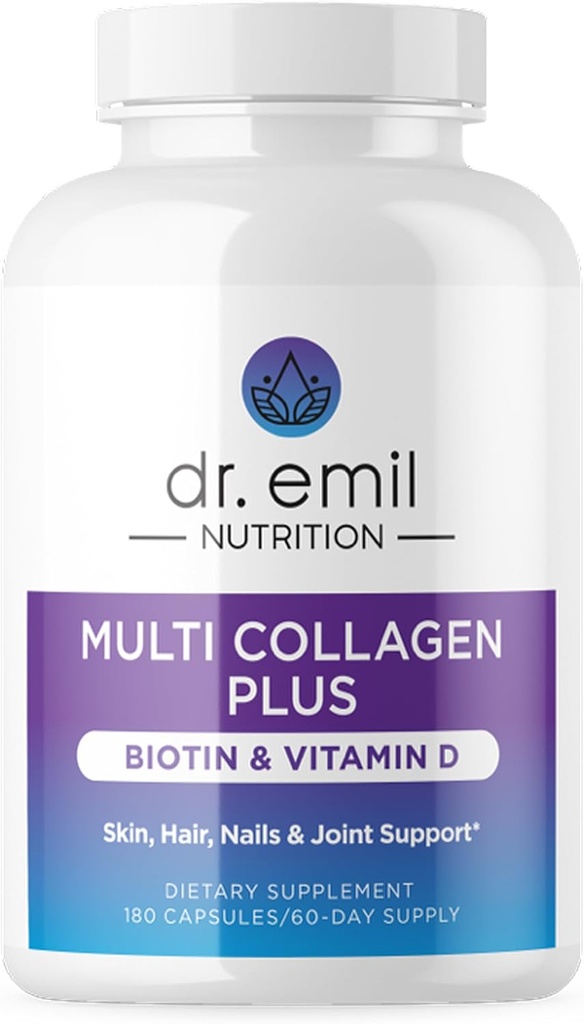 DR. EMIL NUTRIITION Multi collagène Peptides Plus Biotine et vitamine D. Compléments Biotine et collagènes