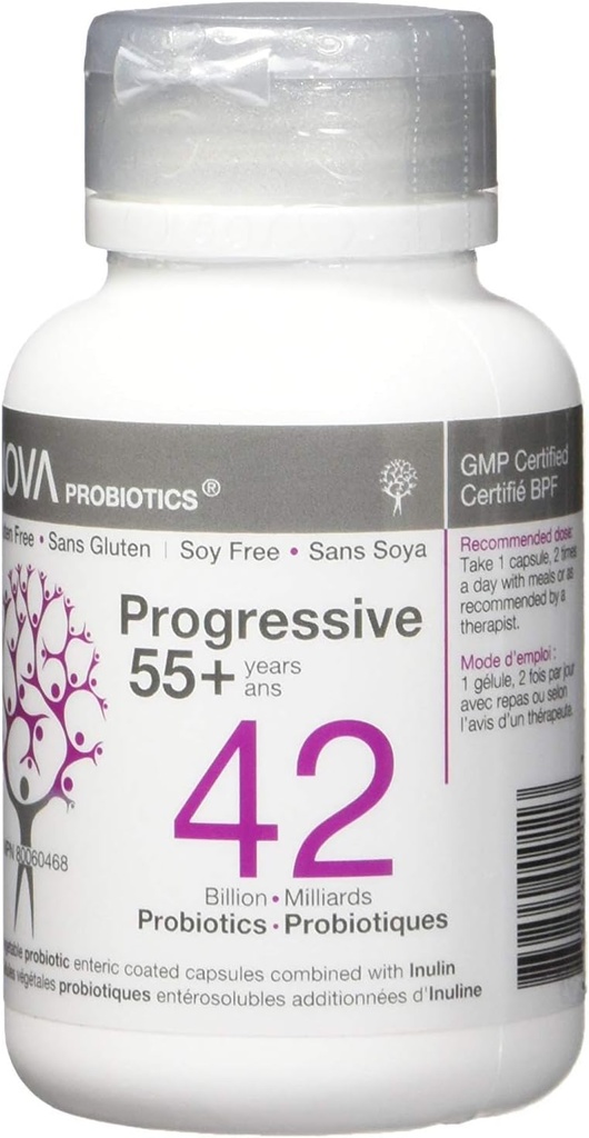 NOVA Probiotice Multi-Strain Progressive 55+ 42 miliarde Probiotice per capsulă-60 VCaps