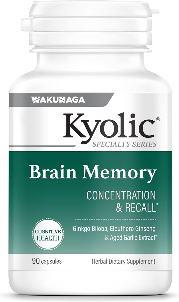 Kyolic Specialty Series Brain Memory, a koncentráció & Recall