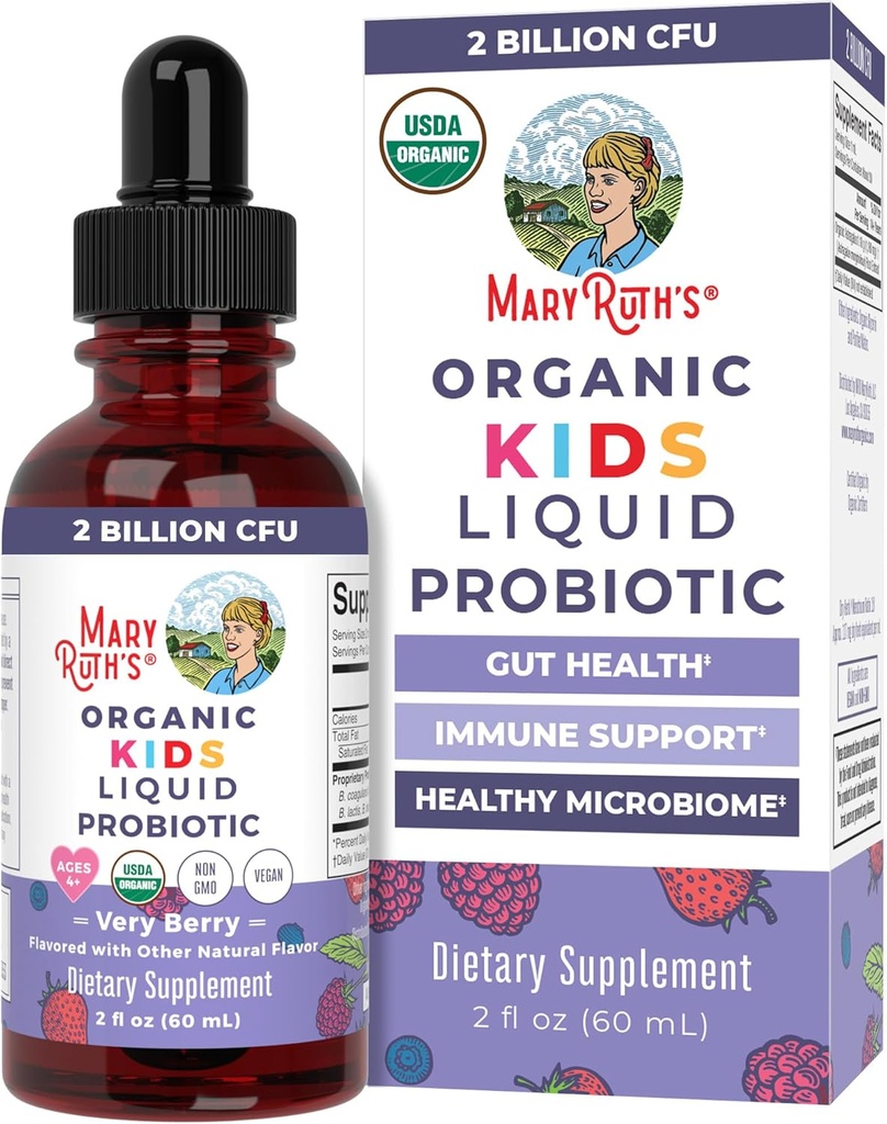 MaryRuth Organics Kinder sehr Berry Liquid Probiotic, 2 FZ