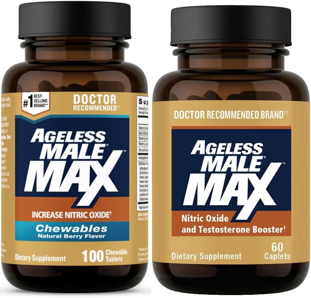 Alterless Male Max Nitric Oxid Booster und Testosteron Booster für Männer