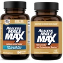 Ageless Male Max Nitric Oxide Booster and Testosterone Booster for Men