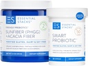 Esencjonalne stosy paliwa Gut Bundle: Smart Probiotic (30 ct) + Przyjazne Prebiotyki (7.4 oz)