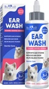 Pembersih dan bersih Anjing Kucing & Penyelubung Solution - Pengaruh Infeksi Otik Kold & Penambahan Telinga Gatal untuk Pet - Wax Remover & Flush Remedy untuk Setiap Pets