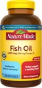 Suplemen Nature Made Oil Omega 3, 1200 mg Softgels, Omega 3 Fish Oil for Heally Heart Suftgels, 230 Softgels, 115 Day Supply