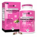 Perimenopause & Menopause Support Supplement for Women – Multi‑Symptom Relief with Black Cohosh & Red Clover Isoflavones | Ashwagandha Adaptogen & Herbal Blend | Hormone Balance Support | 120 Capsules