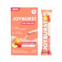JOYBURST energy Drink Mix, Natūralus kofeinas (200mg) skirtas ilgalaikei, Nemokamai energijai, On-The- Go Natural Energy Drinkinti Milteliai, Cukrus Nemokamai - 16 x 4g Energetika Sticks (Peach Mango)