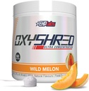 EHP Labs OxyShred Pre Workout Mills & Shredding Addition - Prezarkacija Milteliai su L Glutaminas & Acetil L Carnitine, Energijos Boost Drink - Wild Melon, 60 Servings
