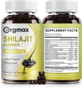 Shilajit Pure Himalayan Organic Shilajit Gummies,5000MG Shilajit Supplement for Men & Women with 85+Trace Minerals & Fulvic Acid,Support for Focus, Energy & Immune, Non-GMO|60 Count,2 Packs