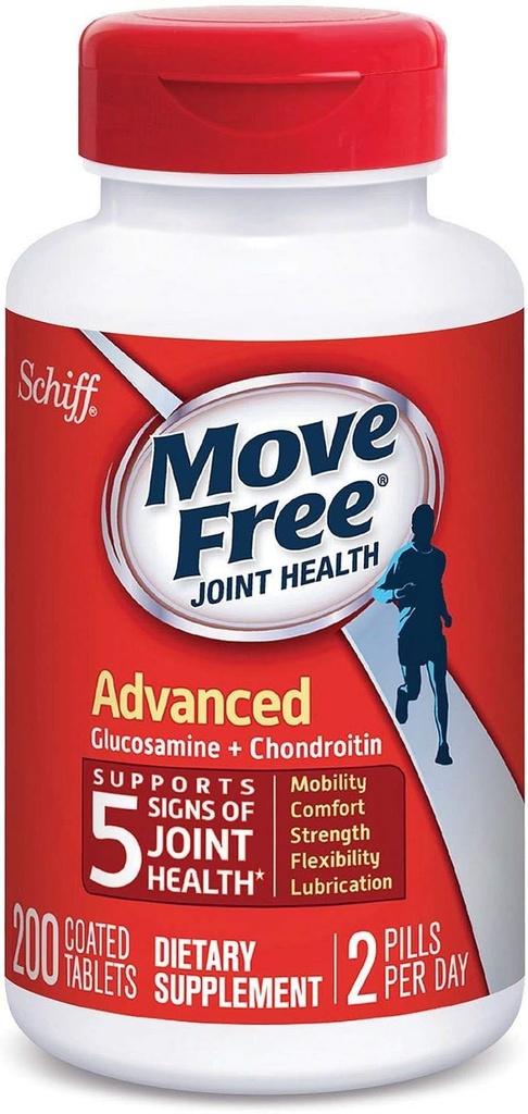 Schiff Move Free Advanced, 200 tabletti - ühine terviselisa koos glükoosamiini ja kondroitiiniga