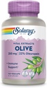 SOLARAY Oliv 250mg - Olivblad extrakt kapslar med 22% Oleuropein, Plus Lemon Balm - Polyfenoler Supplement för Wellness Support - Vegan, 60-dagars garanti, Lab Verified - 120 portioner, 120 VegCaps