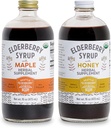 Syrup 번들 – 맛있은 2 병, Gluten-Free Elderberry 초본 보충 교재 - 미국 작은 Batches의 유기 성분 만에서 만든 - 32oz