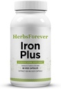 Το συμπλήρωμα καψακίων Herbsforever Iron Plus προωθεί το επίπεδο σιδήρου 60 κάψουλες
