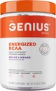 Genius BCAA Powder - 5g Vegan BCAAs L-Glutamin, Cognizin & Rhodiola Muscle Recovery Energy Support 100mg Caffeine Pre, Intra, Post-Workout Nootropic Supplement für Fokus & Performance - Grape Limeade