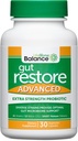 Dr. Drew Sinatra LifeBiome Gut Restore Advanced, Maximum Strength Microbiome probiotic with Fermented Botanicals, 11 Multi Strains, 30 Once- Daily Capsules, vegetáriánus, so-, Dair- és Gluten Free