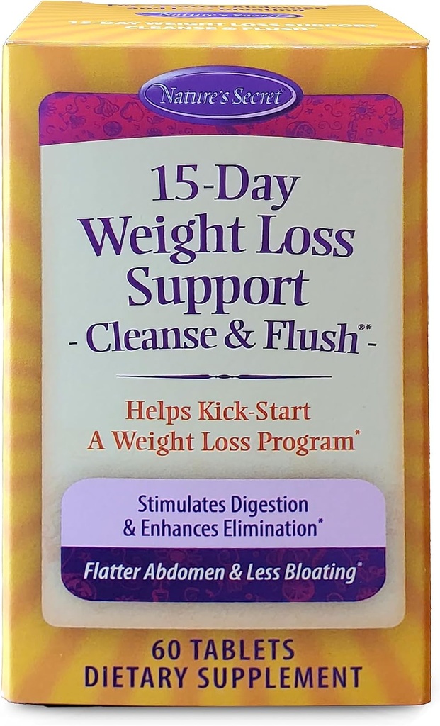 Thiên nhiên giữ bí mật 15-Day Wights hỗ trợ & năng lượng tự nhiên Boost - cleanse & Flush kích hoạt Bản tóm tắt, Tăng cường Kiểm soát Độc tố & Giảm thảm họa bằng cách phục hồi và Probiics - 60 bảng