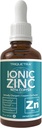 Ionic Zinc Plus Copper Liquid Concentrate 240 Servings, Glass Bottle, Vegan - Balanserad Ratio av Zink Copper - Stöder immunitet, hjärnsköldkörtel (2 oz.)