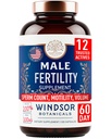 Male Fertility Supplement with Maca Root - Mens Health Conception Fertility Prenatal Vitamins Plus Natural Extracts - Prenatal Fertility Supplements for Men - 3rd Party Tested - 120 Capsules, 2 Month