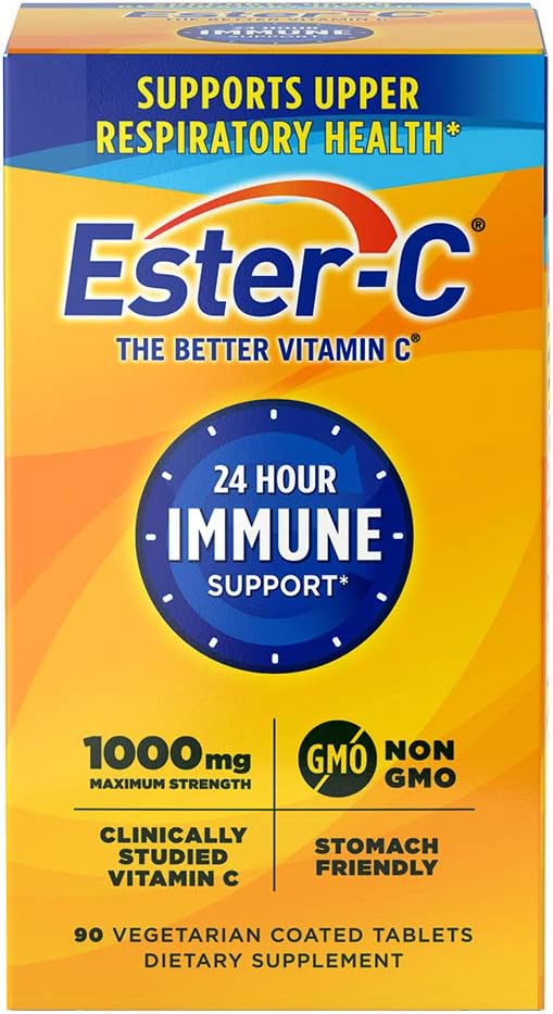 Ester-C bitamina C, 1.000 mg, 90 mahai koadratu