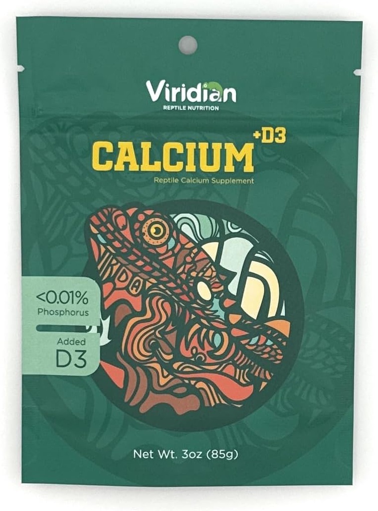 Viridian Reptiel - Reptiel Calcium Supplement met D3 (10, Ounces)