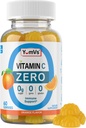 Yum-Vs - Yetişkin və Uşaqlar üçün Zero Sugar Vitamin C Gummies - 250 mg VIT C Immune Support Gummy Vitamins - Sugar Free Chewable Vitamin C Gummy Supplement - High Potency Vegetarian Vitamin C Boost (60)
