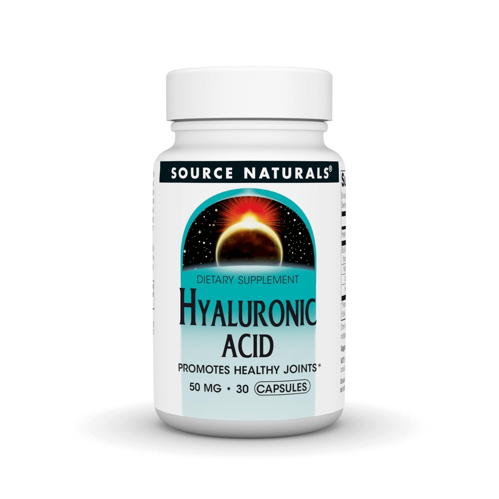 Source Naturals Hyaluronic Acid, Promotes Healthy Joints*, 50mg - 60 Capsules