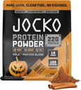 אבקת חלבון Jocko Mölk Whey - Keto, Probiotics, Grass Fed, Digestive Enzymes, Amino Acids, Sugar Free Monk Fruit - תומך התאוששות שרירים וצמיחה (Pumpkin New)