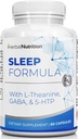 Herbal Nutrition Sleep Support Sleep Formula Melatonin, GABA, L-Theanine, və daha çox, Cloud kimi Sleep 9! Bir 60 Ct Şişe