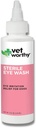 Vet Worthy Eye Wash para Cães - Solução de Limpeza de Olhos Gentil para Cães Para Prevenir a Mancha Tear e a Irritação de Olhos - Limpador de Olhos para Cães Tear Stain, Sujeira e Descarga de Olhos - 4 onças