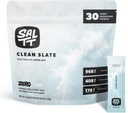 Eletrólitos de SALTT Pó sem sabor Mistura de bebida - Clean Slate - 30 Pacotes de Hidratação - Magnésio, Potássio, Sódio, Trace Minerals - Zero Açúcar & Glúten Grátis - Essenciais de viagem