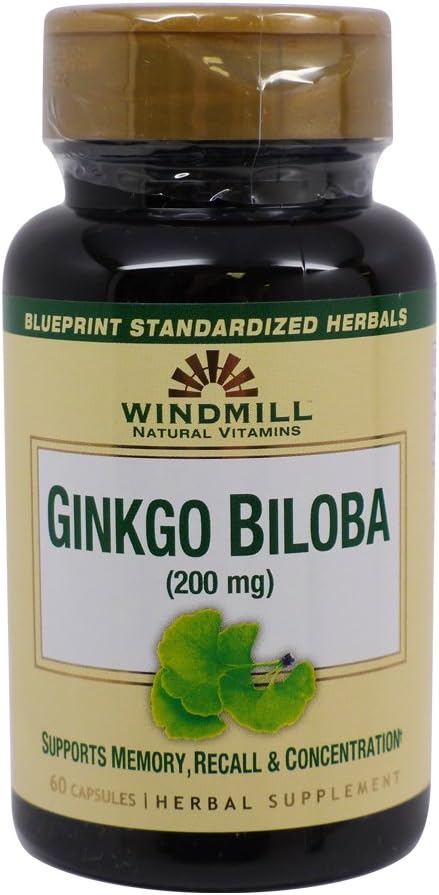 Ginkgo Biloba 200 mg 60 Caps by Windmill
