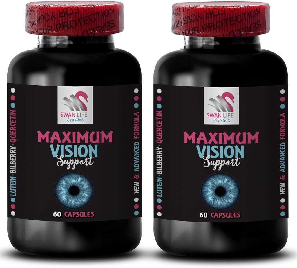 Vision de Crisp - EYE VISION SUPPLÉMENT - Perspective claire, Vue focalisée, Prise en charge des yeux, Meilleure focalisation, Avantage focal, Vision vive, Objectif clair, Objectif focal, Vision quotidienne 2 Bouteille 120 Capsules