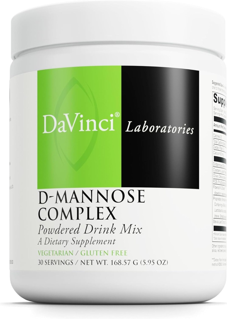 DAVINCI Labs D-Mannose Kompleksi - Toz İçki Mix Immune Sistemi və Urinary Tract Health * - Kaloriya, Cranberry Juice Toz və Prebiy Fiber ilə Bladder Health Aid * - 30 Xüsusi (168.57 g)