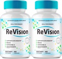 PERFORMANCE IDEALE (2 Pack) Revisione Eye Supplement Pills Advanced Vision 2.0 Eye Care Complex Vitamin Capsule Pro (120 Capsule)