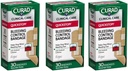 Curad Quickstop Bandages Flex-Fabric, Quickstop Bleeding Control Technology, Tamaños surtidos, 30 Cuenta (Pack of 3)