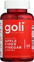 Goli Nutrition World's First Apple Cider Vinegar Gummies 60 Tellen, 60 Tellen