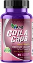 America Medic & Science Colla Caps (60 Caplets) | Collagene e acido ialuronico supplemento con vitamina C | per gli uomini e le donne | Riparazioni e Ripristini della pelle elasticità | promuove la crescita sana dei capelli