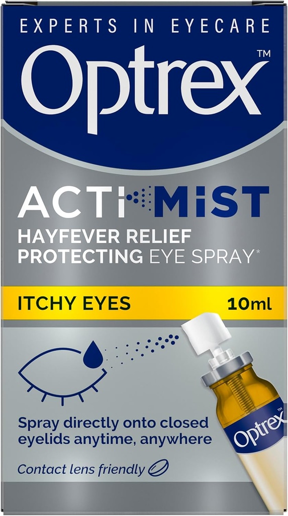 Optrex ActiMist 2-v-1 očesni razpršilec za srbeče Plus vodene oči - 10 ml ga Optrex