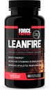 FORCE FACTOR LeanFire pre workout energie pillen met groene thee extract en cafeïne om energie te verhogen, bouw Lean Muscle, Black, 60 Tel (pakket van 1), Pakket mei Vary
