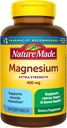 Nature Made Magnesiumoksidi 400 mg Softgels, Extra Strength Magnesiumlisät miehille ja naisille, tuki lihasten, hermojen, luun ja sydämen, 110 päivän tarjonta