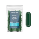 Purecaps USA - Empty Gelatin Pill Capsules Size 000| 1,000 Joined Pills| Green| Non-GMO Certified | SLS, Gluten, Preservative Free