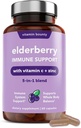Bounty Elderberry Orlandic Elderberry Capules per a adults - Vitamina C i Zinc suplementari, & Echinacea, implementació del sistema de notícies, avançat 5-in--1, no-GO - 60 Capules