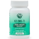 Alkaline for Life Vitamin K2 MK-7 MenaQ7 | 180 mcg Menaquinone-7 from Fermented Chickpea | Bone + Artery Support | Patented K2 MK7, Soy-Free, Non-GMO, Gluten-Free | Vegetarian Capsules | 60 Count
