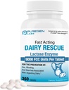 Puregen Labs Dairy Relief Fast Acting Lactase Enzyme 9000 FCC, Lactose Intolerance Pills 360 tabletter