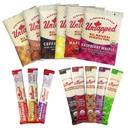 Pack d'échantillons non tapés - 14 packs emballés individuellement, incluant le sirop d'érable tout naturel, les stroopwafels végétaliens et les mélanges d'hydratation.