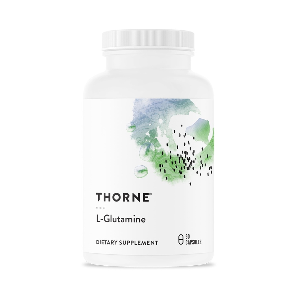 THORNE - L-Glutamine - Amino Acid Supplement for Immune System & GI Health - Promotes Post-Exercise Muscle Cell Repair* - Third-Party Certified - Gluten, Dairy & Soy-Free - 90 Capsules